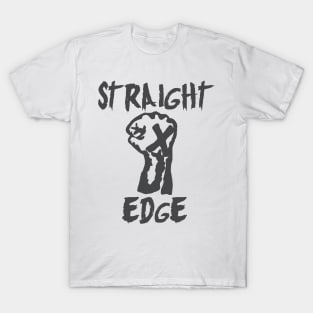 Straight Edge Fist Punk Rock Movement T-Shirt